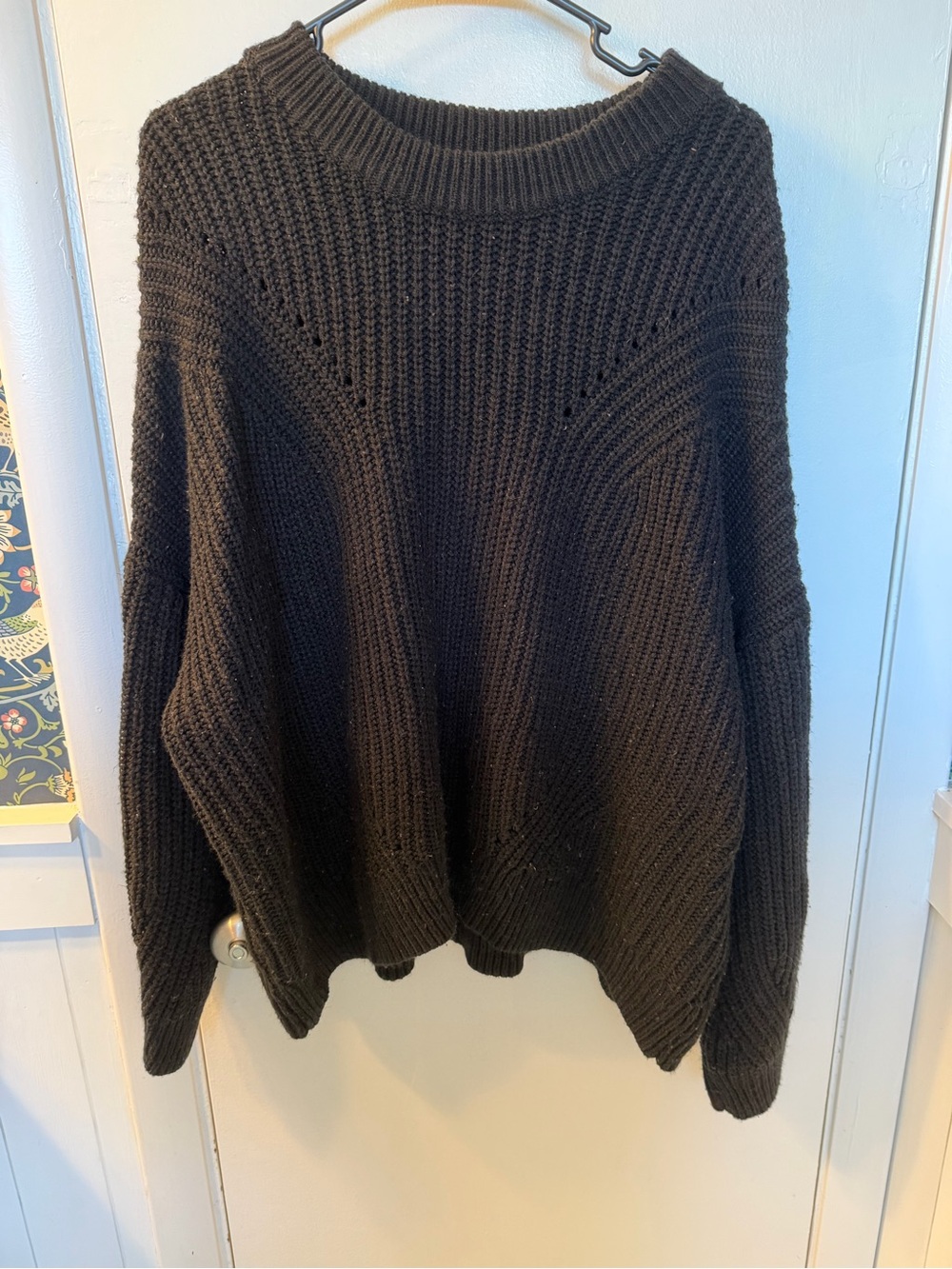 Terra & Sky Black Knit Sweater Size 2X